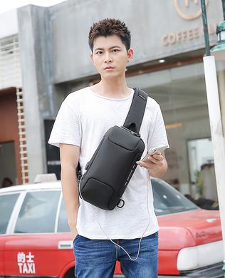 Рюкзак на одно плечо Ozuko 9223, размер L, однолямочный
