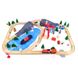 Детская железная дорога из дерева Acool Toy, 80 деталей, 88x59 (Brio, Ikea, Playtive) AC7521, Без электро локомотива