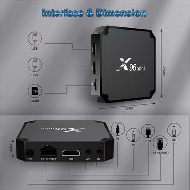 X96 Mini W2 2/16 ГБ, Amlogic S905W2, Android 11, WIFI, Bluetooth