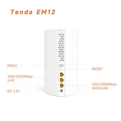 Роутер Tenda Mesh EM12 (MX12) AX3000M 2.4/5.8 ГГЦ