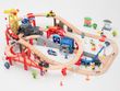 Дитяча іграшкова залізниця з дерева Iekool, 90 деталей, 102x65 (Brio, Ikea, Playtive)