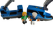 Електричний локомотив з вагоном, Синій (сумісний з Edwone, Brio, Ikea)
