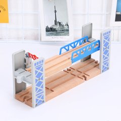 Двухэтажный мост к деревянной железной дороге Edwone, Iekool, PlayTive, Ikea, Brio