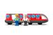 Електричний локомотив з вагонами Myka Fort, 3+ (Edwone, Brio, Ikea) Червоний