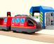 Электрический локомотив с вагонами Myka Fort, 3+ (Edwone, Brio, Ikea) Красный