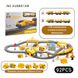 Детская железная дорога "Городской экспресс", 92 детали, желтый (AU6881AB), Электро локомотив