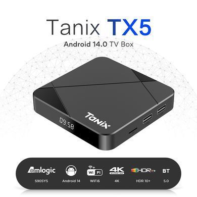 Tanix TX5 4/64 ГБ, Android 14, Amlogic S905Y5, AV1 4K