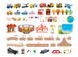 Детская железная дорога из дерева Iekool, 110 деталей, 101x80 (Brio, Ikea, Playtive), Электро локомотив
