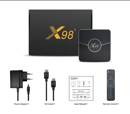 X98 plus 2/16 ГБ, S905W2, Android 11, AV1