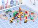 Детская игрушечная железная дорога из дерева Iekool, 70 деталей, 102x52 (Brio, Ikea, Playtive), Электро локомотив