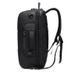 Рюкзак-сумка Ozuko 9225 чорний з відділенням для ноутбука 15,6", трансформер 3 в 1 - 4