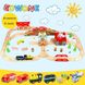Детская игрушечная железная дорога из дерева EdWone, 80 деталей (Brio, Ikea) E18A11, E21A10
