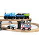 Детская игрушечная железная дорога из дерева EdWone, 110 деталей (Brio, Ikea, Playtive) E17P00, E21A01