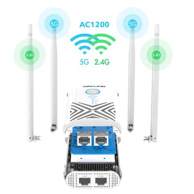 Wavlink AC1200 AERIAL X Gigabit wi-fi підсилювач сигналу (репітер) 2.4 / 5.8 ГГЦ