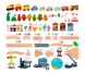Детская игрушечная железная дорога из дерева Iekool, 110 деталей, 100x95 (Brio, Ikea, Playtive), Без электро локомотива