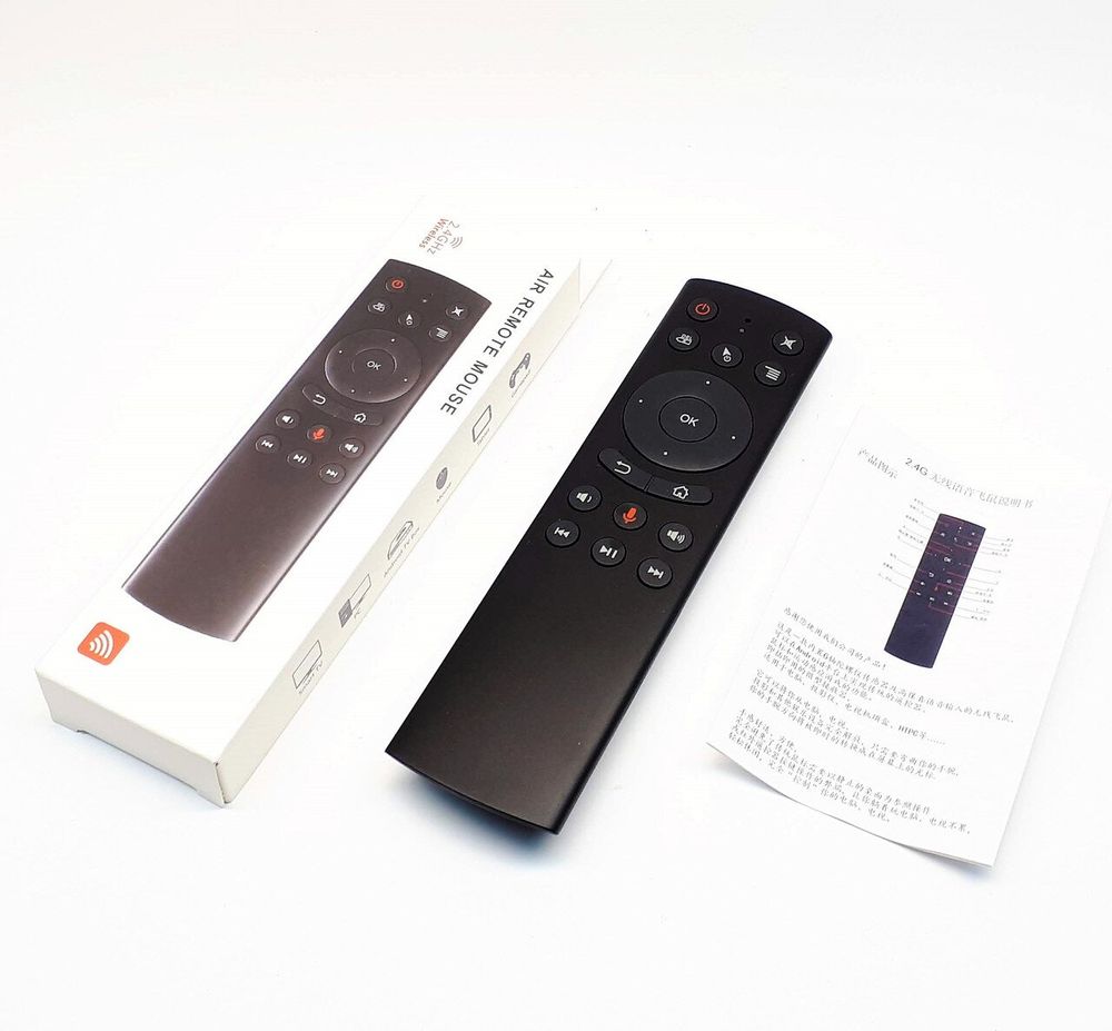 Пульт аэромышь air mouse g20s с гироскопом и голосовым управлением для android tv box pc