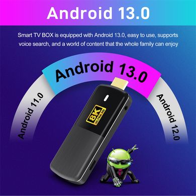 Стик H96 Max M3 2/16 ГБ, Android 13, Rockchip RK3528, WIFI 6