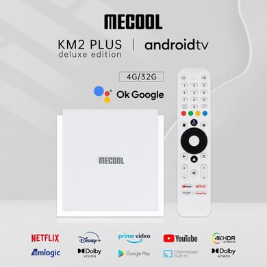 MECOOL KM2 PLUS Deluxe 4/32, Amlogic S905X4, WiFi6, 4K, Netflix