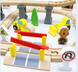 Дитяча іграшкова залізниця з дерева EdWone, 70 деталей (Brio, Ikea, Playtive) E21A30