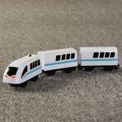 Електричний локомотив з вагонами Iekool, 3+ (Brio, Ikea) Білий