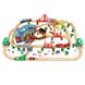 Детская игрушечная железная дорога из дерева EdWone, 168 деталей (Brio, Ikea) E21A07