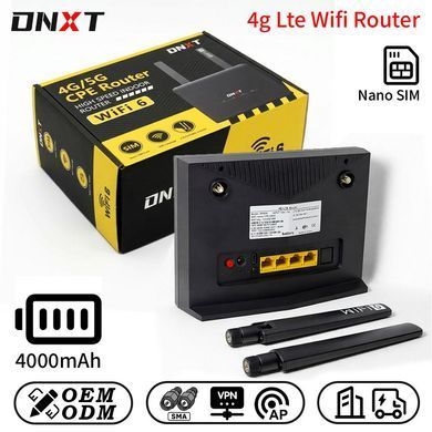 Роутер 4G LTE CPE WR820-E із зовнішніми антенами та акумулятором