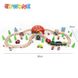 Детская железная дорога из дерева EdWone, 69 деталей (Brio, Ikea, Playtive) E22C29