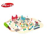 Железная дорога из дерева детская Acool Toy, 100 деталей, 100x98 (Brio, Ikea, Playtive) AC7520