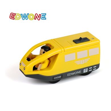 Електричний локомотив EdWone, 3+ (Brio, Ikea) E21A23, Жовтий