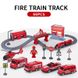 Детская железная дорога "Пожарная Станция", 66 деталей, красный (AU1883), Электро локомотив