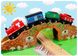 Детская игрушечная железная дорога из дерева EdWone, 100 деталей (Brio, Ikea) E21A04, E17P04